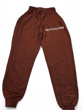 PrettyLittleThing Brown Joggers Size S (fit XS)